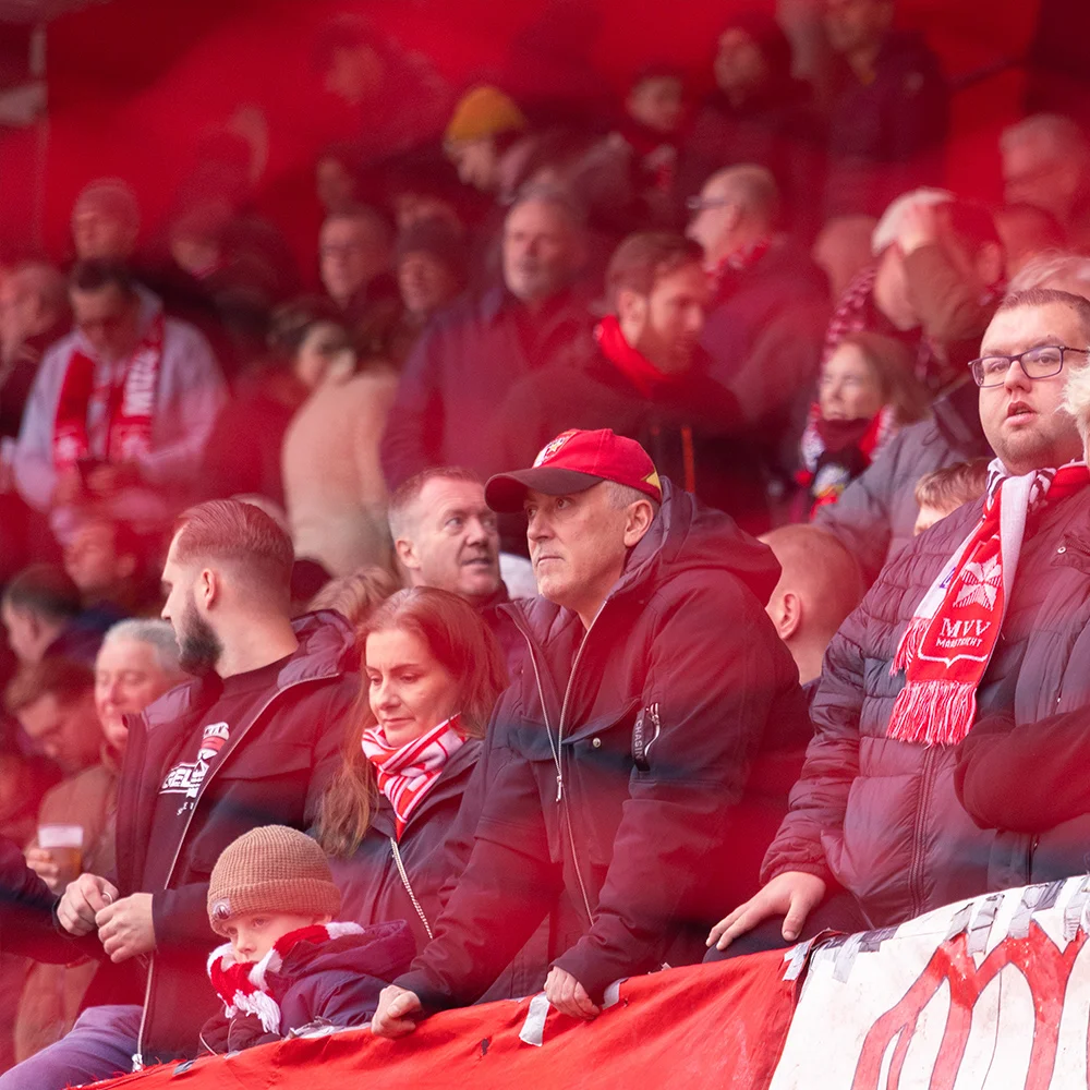 MVV fans op de tribune